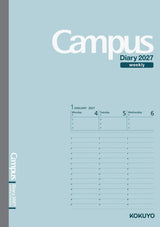 Kokuyo Campus 2027 Weekly Vertical Diary - A5