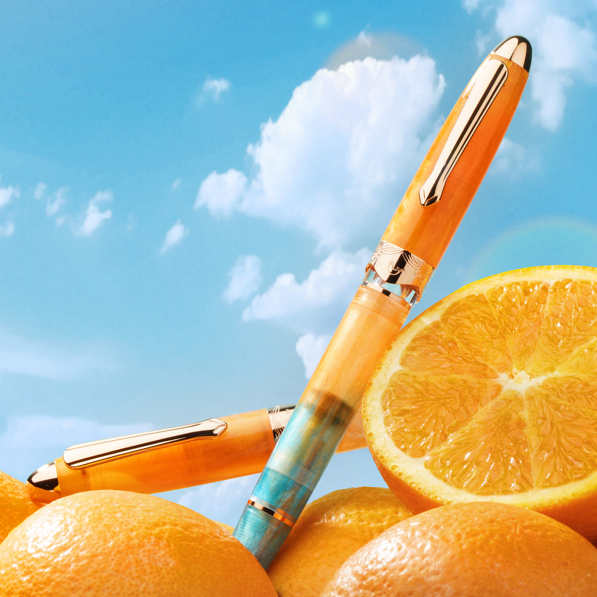 Nahvalur (Narwhal) Horizon Fountain Pen - Soleil