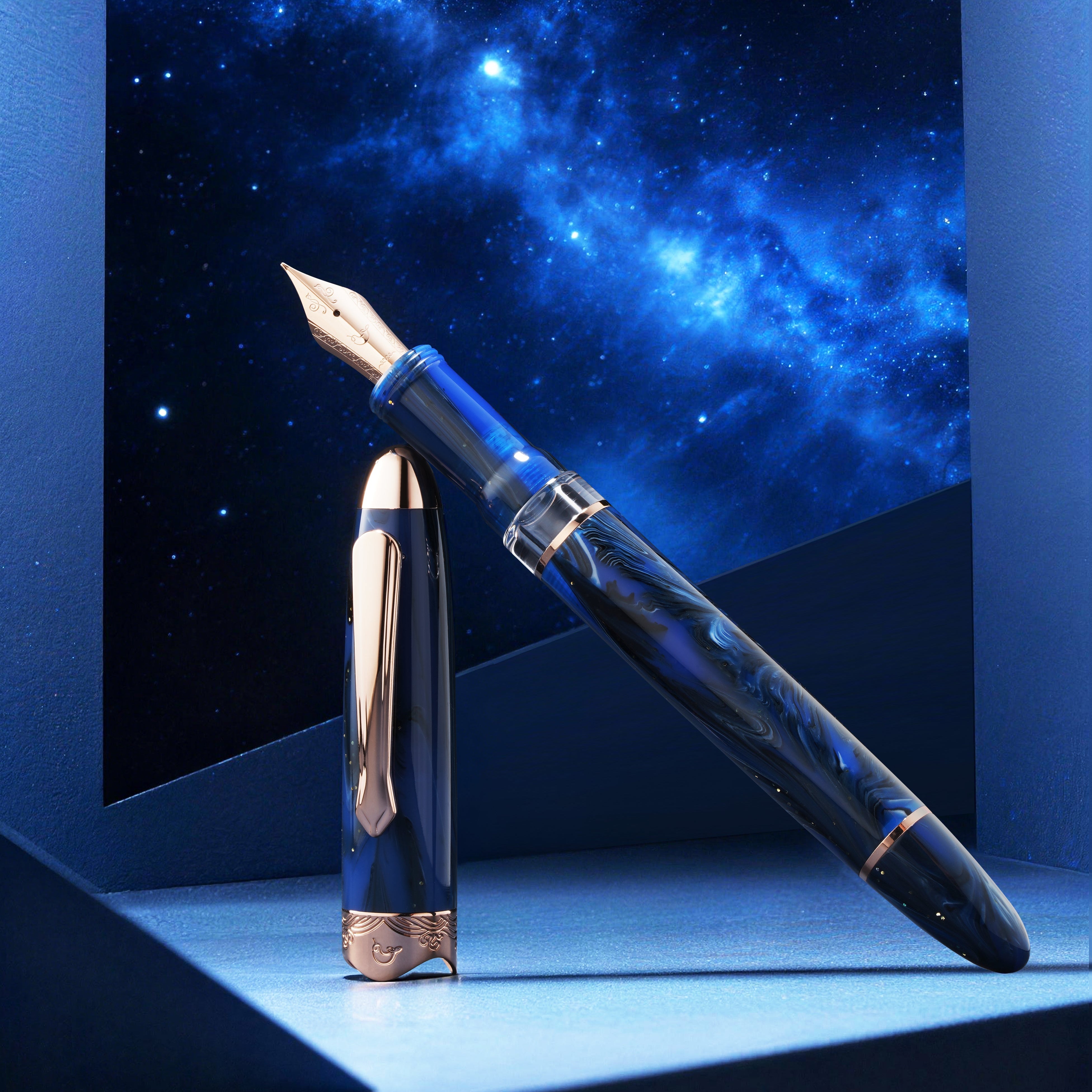 Nahvalur (Narwhal) Horizon Fountain Pen - Nebula – Atlas Stationers