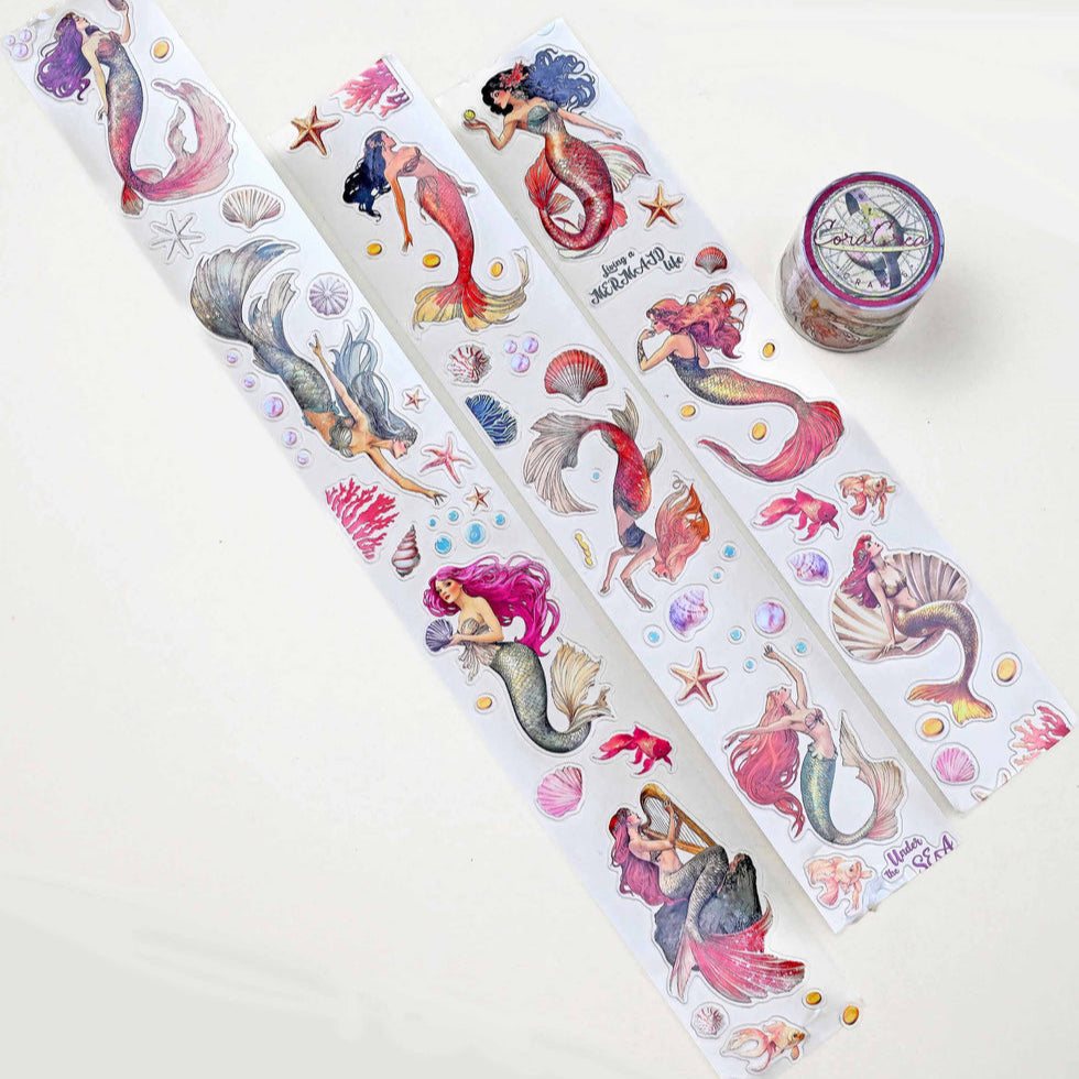CoraCreaCrafts Mermaid Transparent Tape