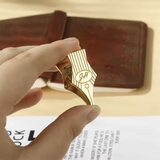 CoraCreaCrafts Gold Nib Clip