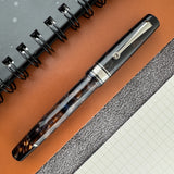 Omas Bologna Galassia Fountain Pen - Ruthenium Trim