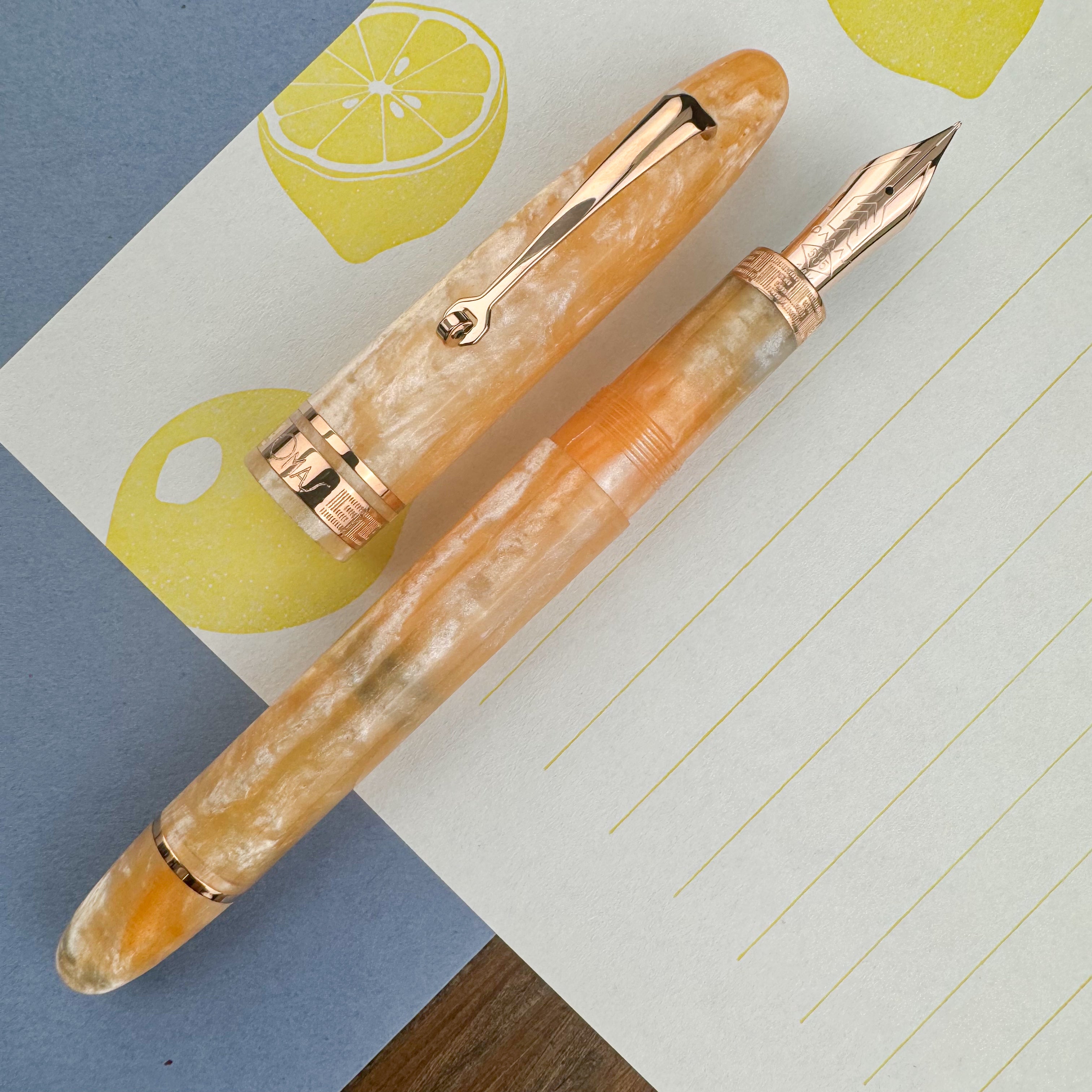 Omas Ogiva Fountain Pen - Peach Bellini – Atlas Stationers