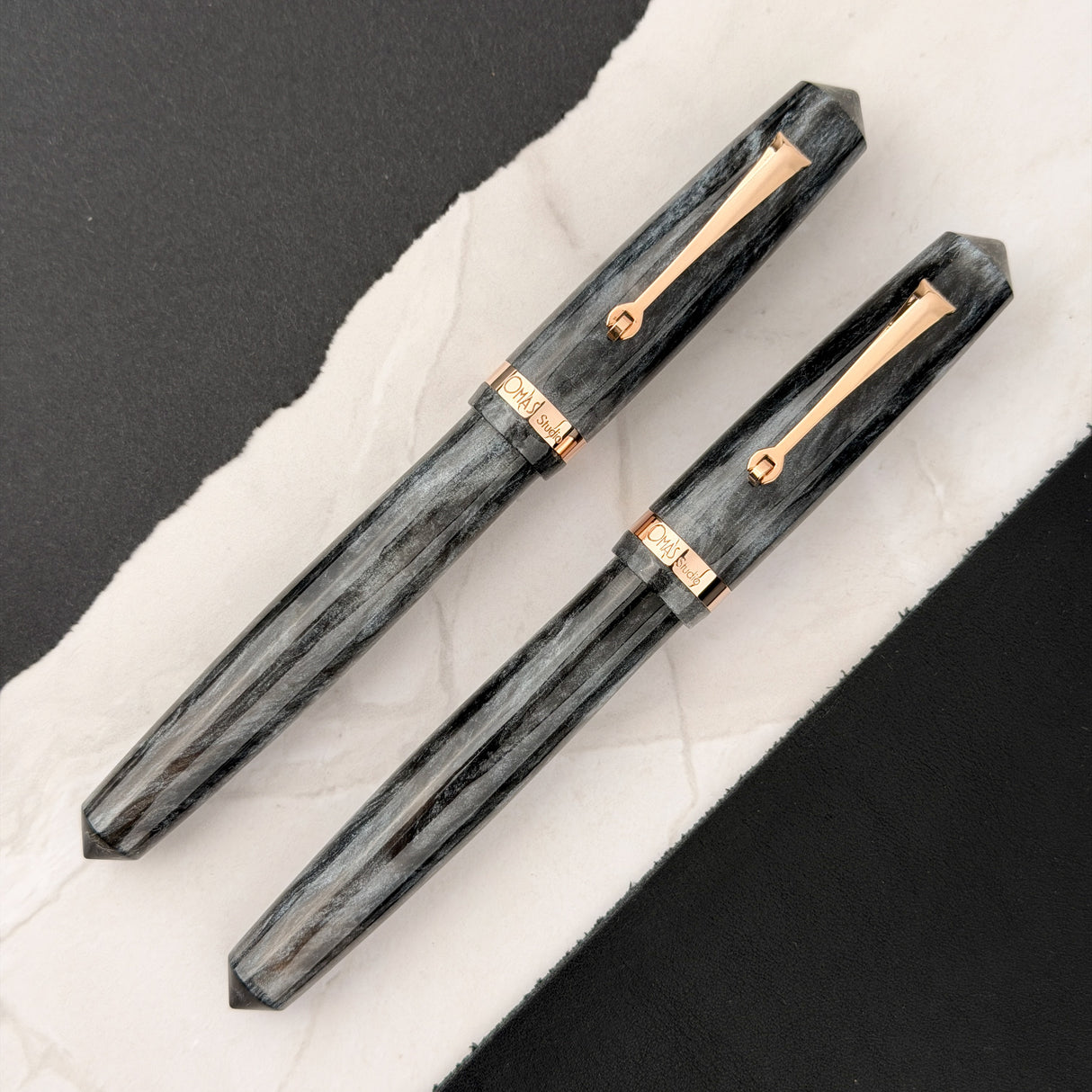 Omas Studio Fountain Pen - Grigio Luminoso