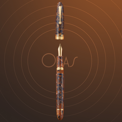 Omas Ogiva Fountain Pen - Blue Saffron (Special Edition)
