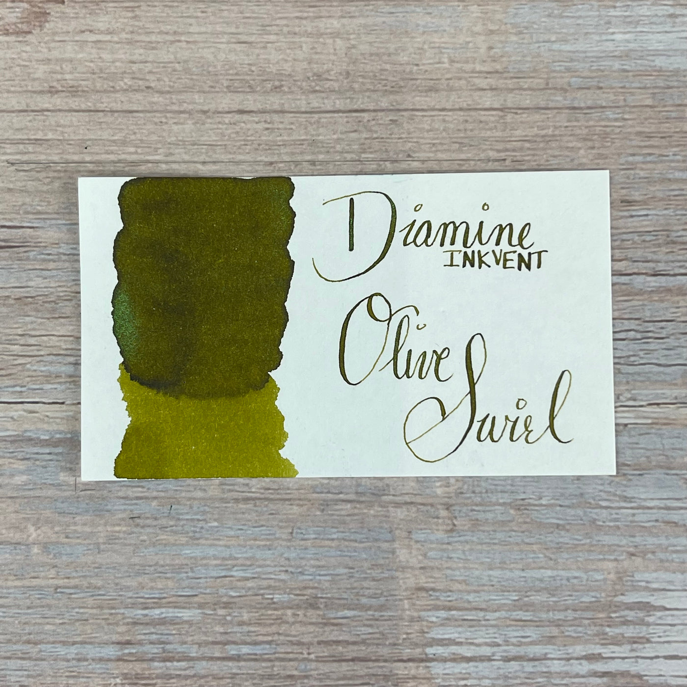 Diamine Inkvent Olive Swirl - 50ml Bottled Ink
