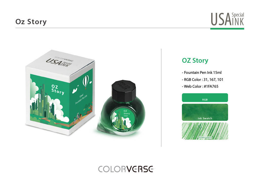 Colorverse USA Oz Story (Kansas) - 15ml Bottled Ink