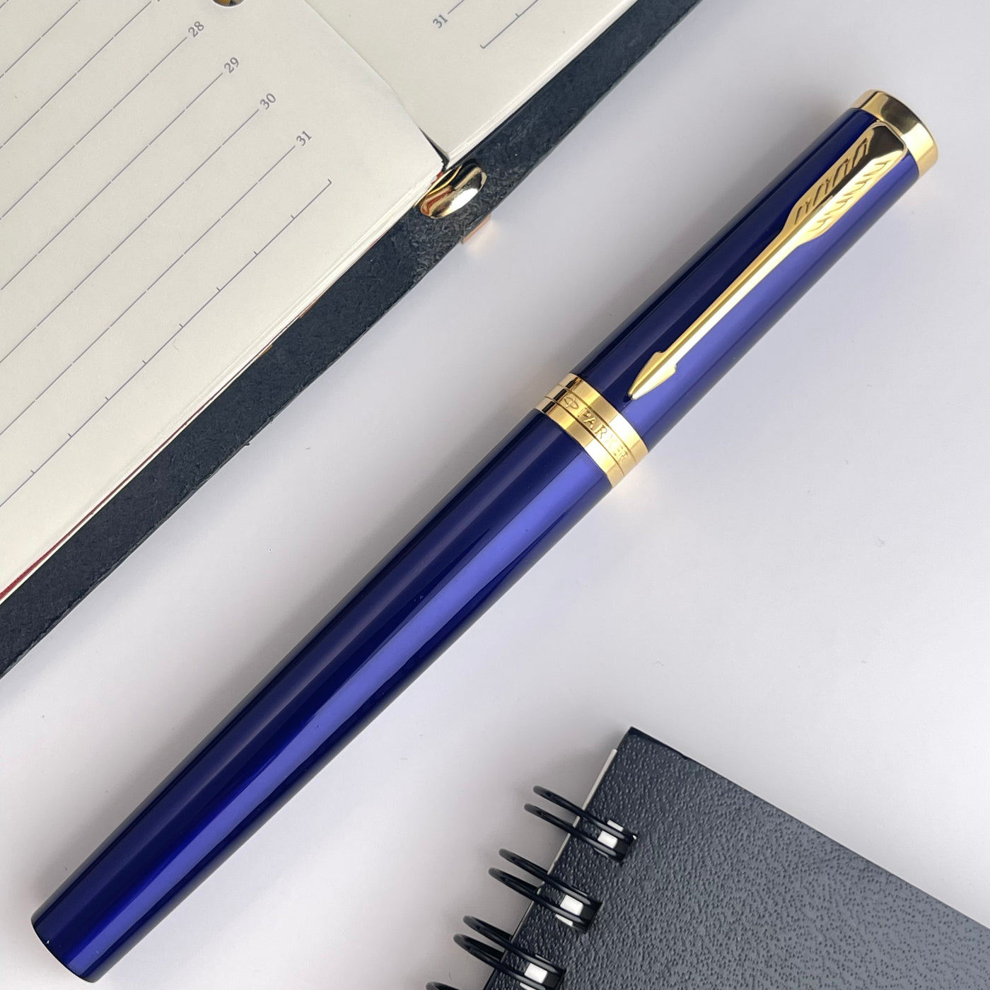 Parker Ingenuity Rollerball Pen - Blue w/ Gold Trim