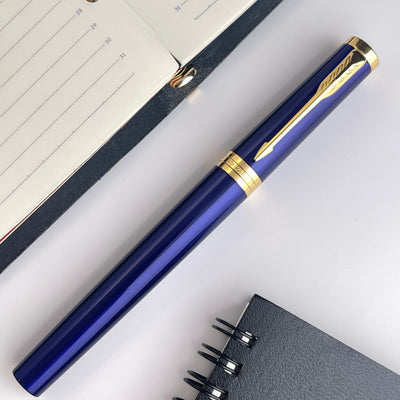 Parker Ingenuity Fountain Pen - Blue w/ Gold Trim