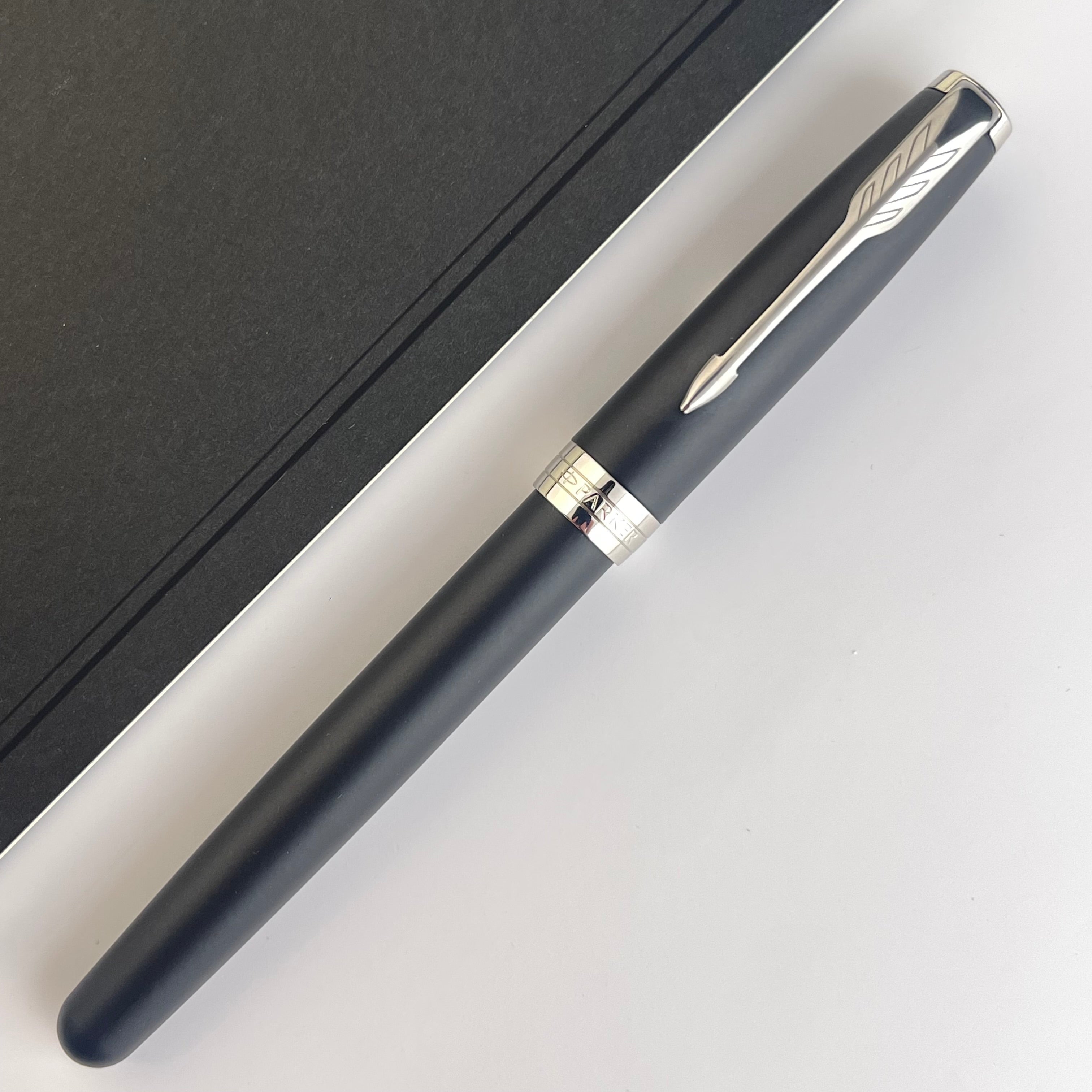 Parker Sonnet Fountain Pen - Matte Black with Chrome Trim – Atlas