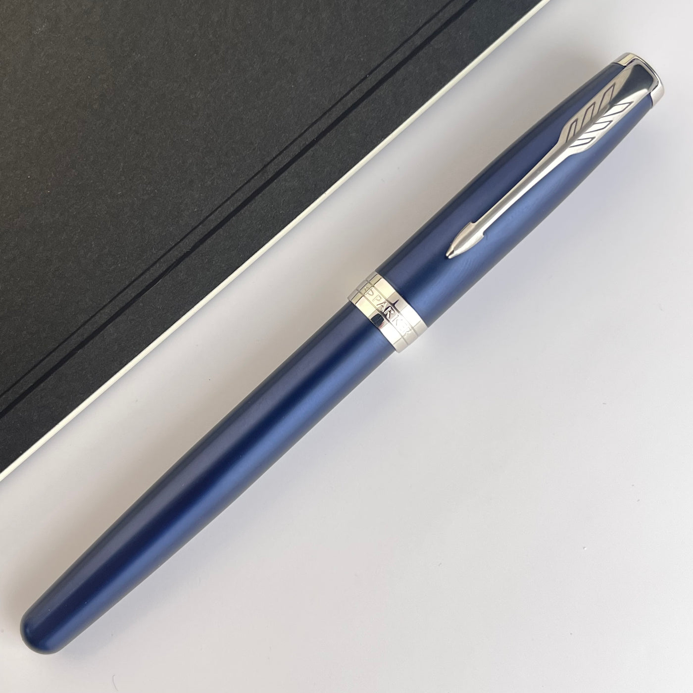 Parker Sonnet Rollerball Pen - Lacquered Blue with Silver Trim