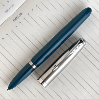 Parker 51 Fountain Pen - Teal Blue