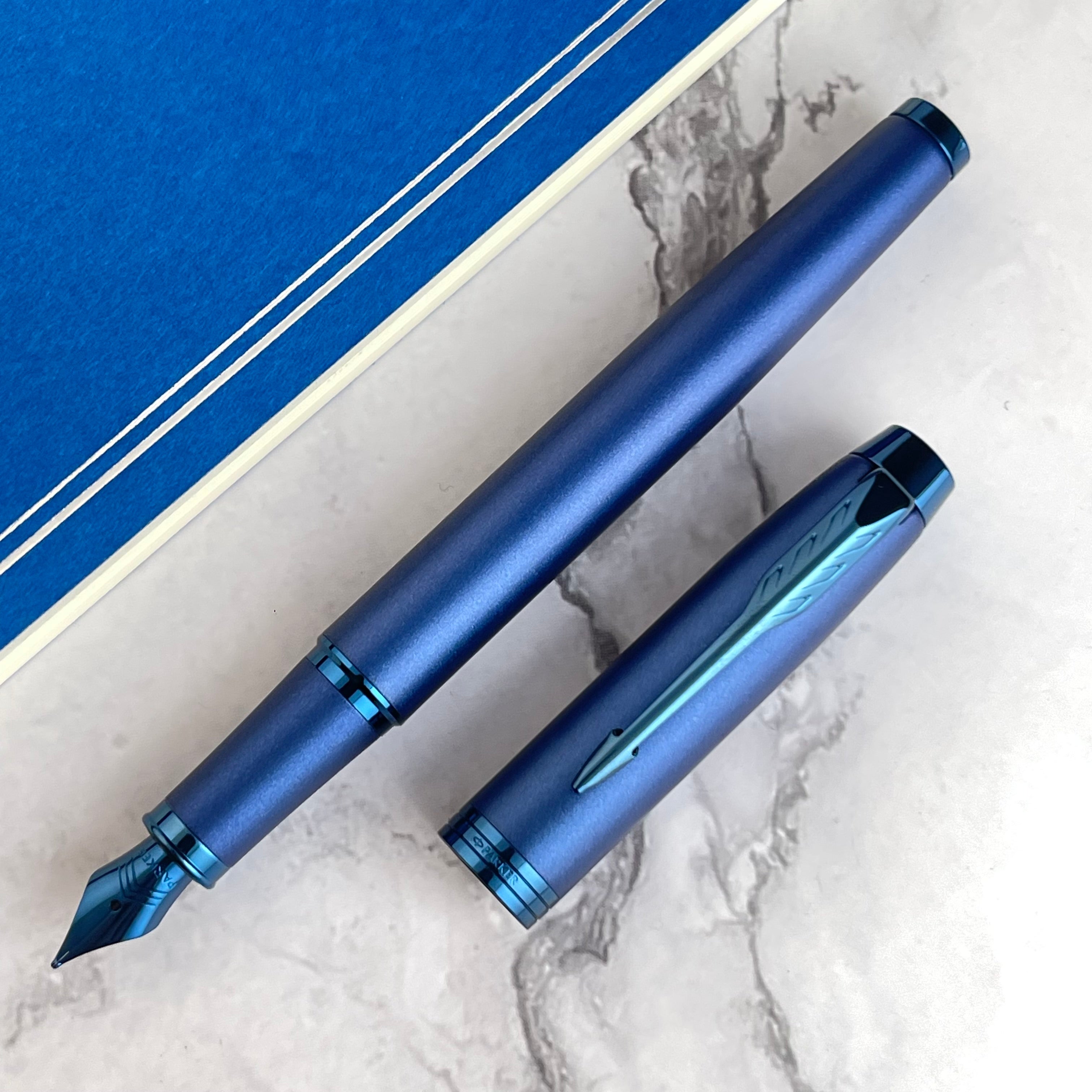 Parker IM Fountain Pen - Monochrome Blue – Atlas Stationers
