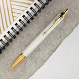 Parker IM Premium Ballpoint Pen - Pearl Lacquer & Gold Trim