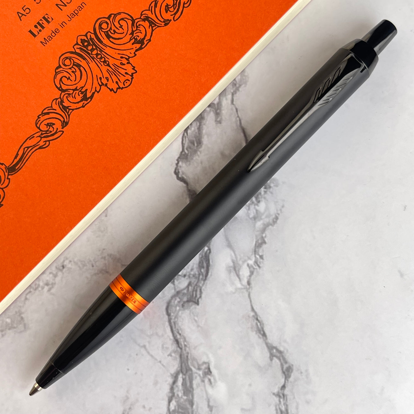 Parker IM Vibrant Rings Ballpoint Pen - Flame Orange