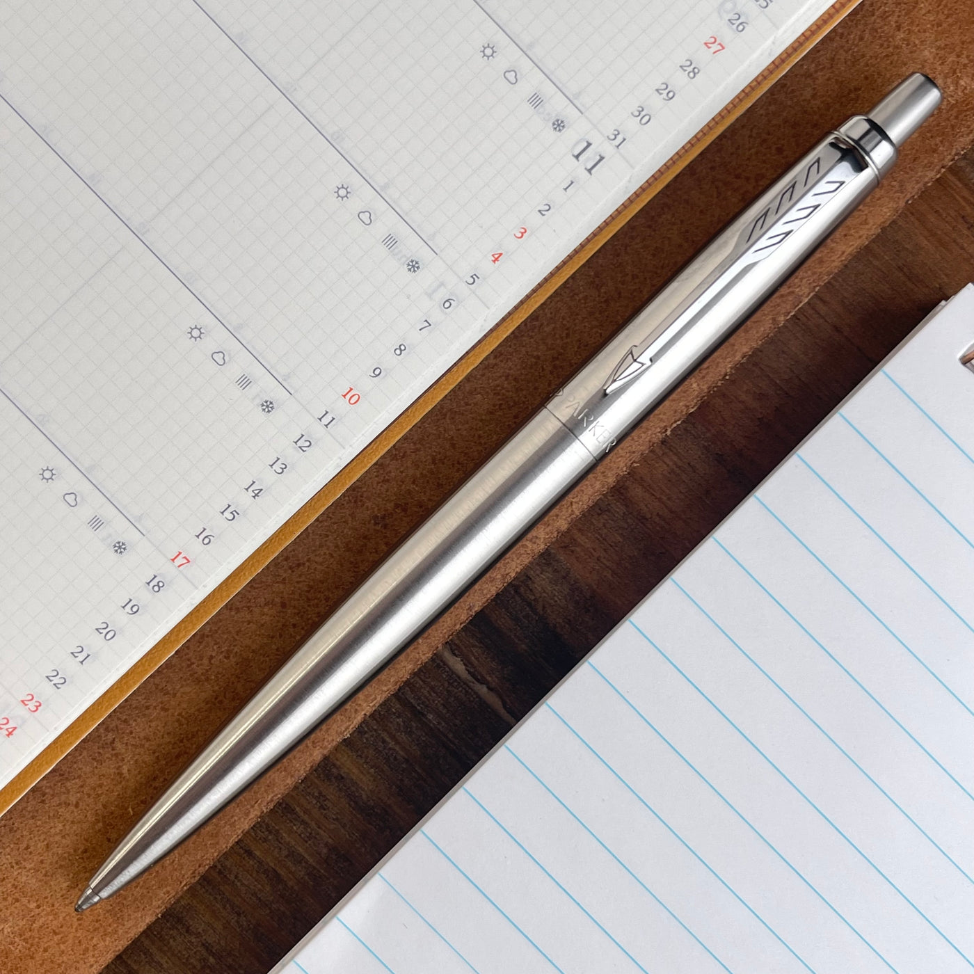 Parker Jotter XL Ballpoint Pen - Monochrome Stainless Steel