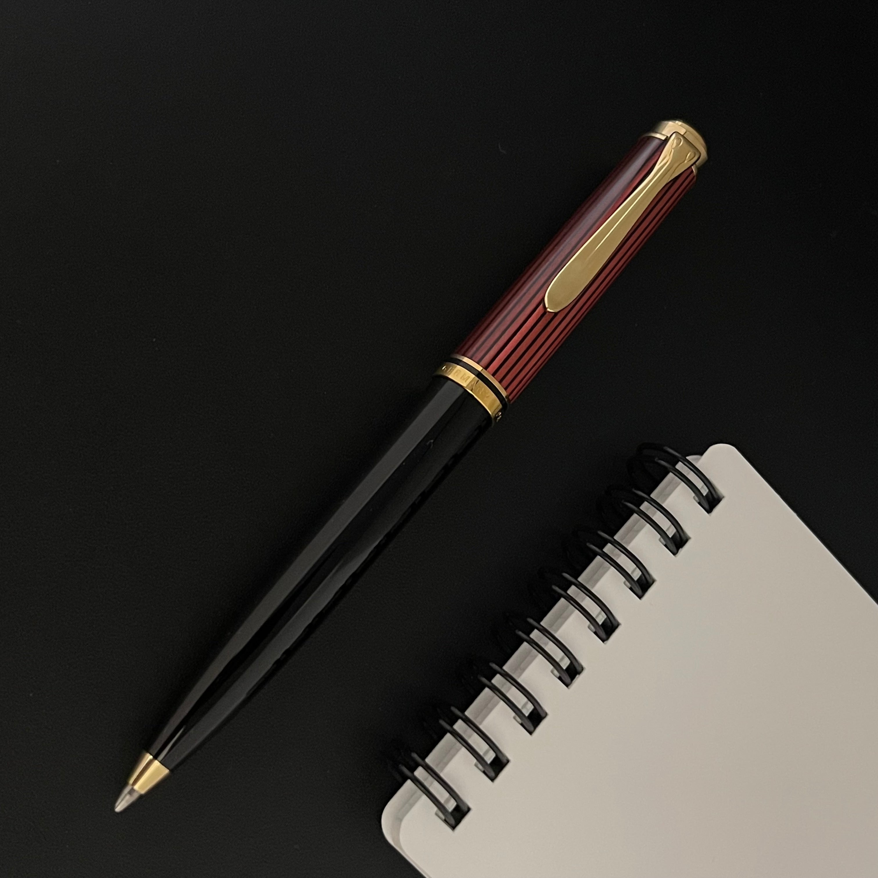 Pelikan Souveran K600 Ballpoint Pen - Black-Red – Atlas Stationers
