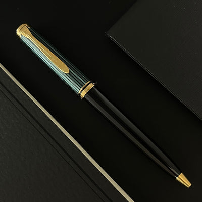 Pelikan Souveran K800 Ballpoint Pen - Black-Green