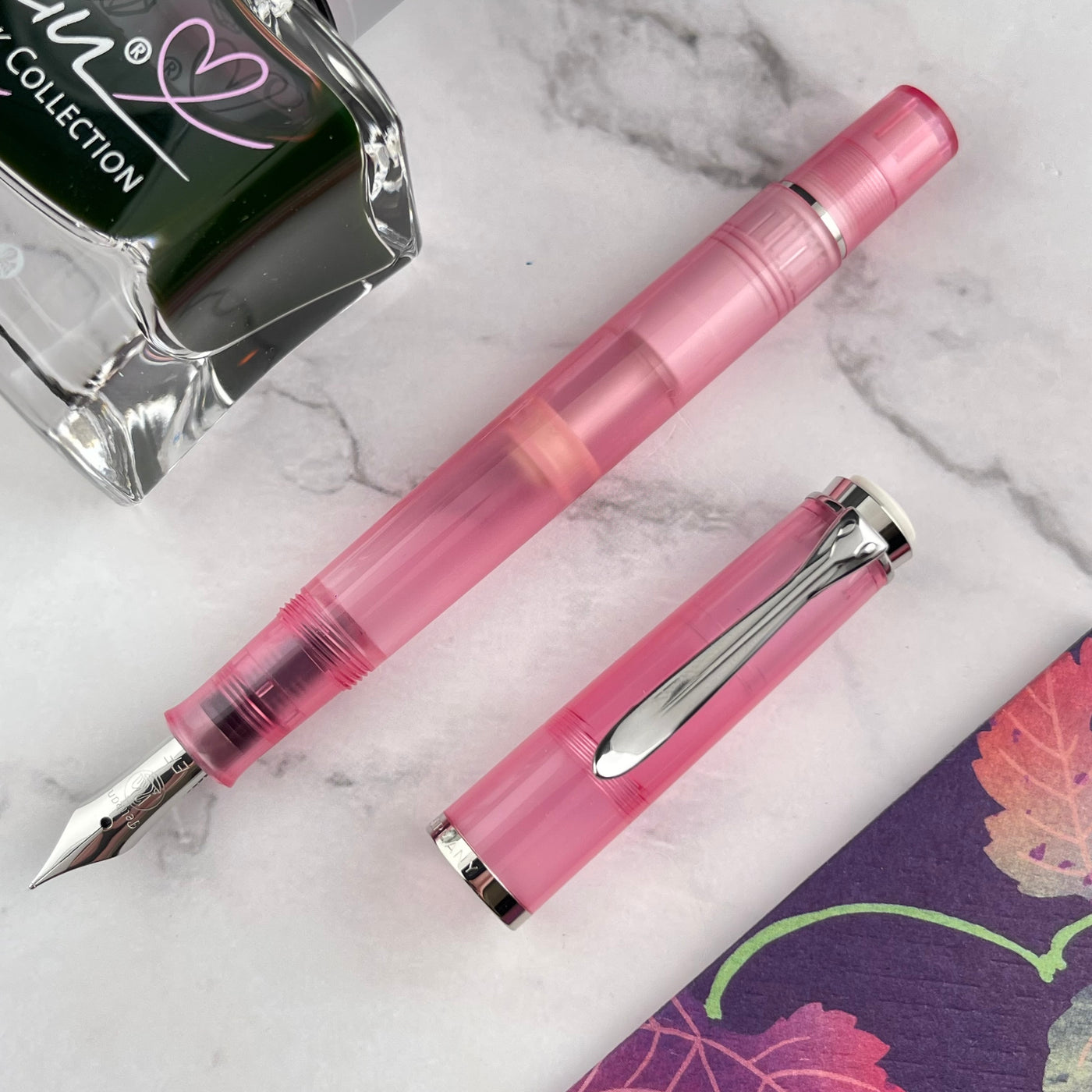 Pelikan Classic M205 Fountain Pen - Rose Quartz Gift Set (Special Edition)