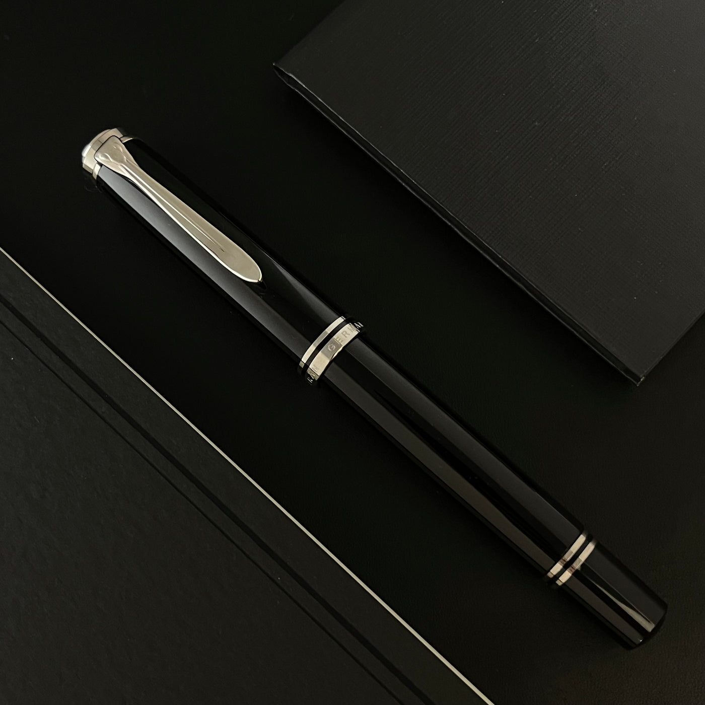 Pelikan Souveran M805 Fountain Pen - Black-Silver