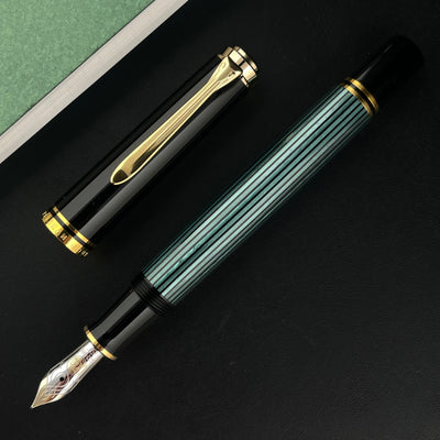 Pelikan Souveran M600 Fountain Pen - Black-Green