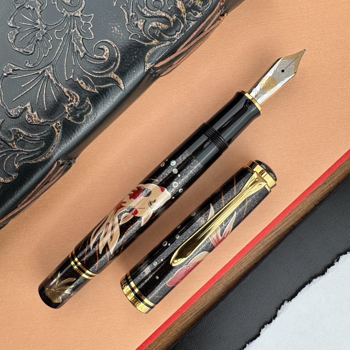 Pelikan Souveran M1000 Fountain Pen - Maki-e Goldfish (Limited Edition)