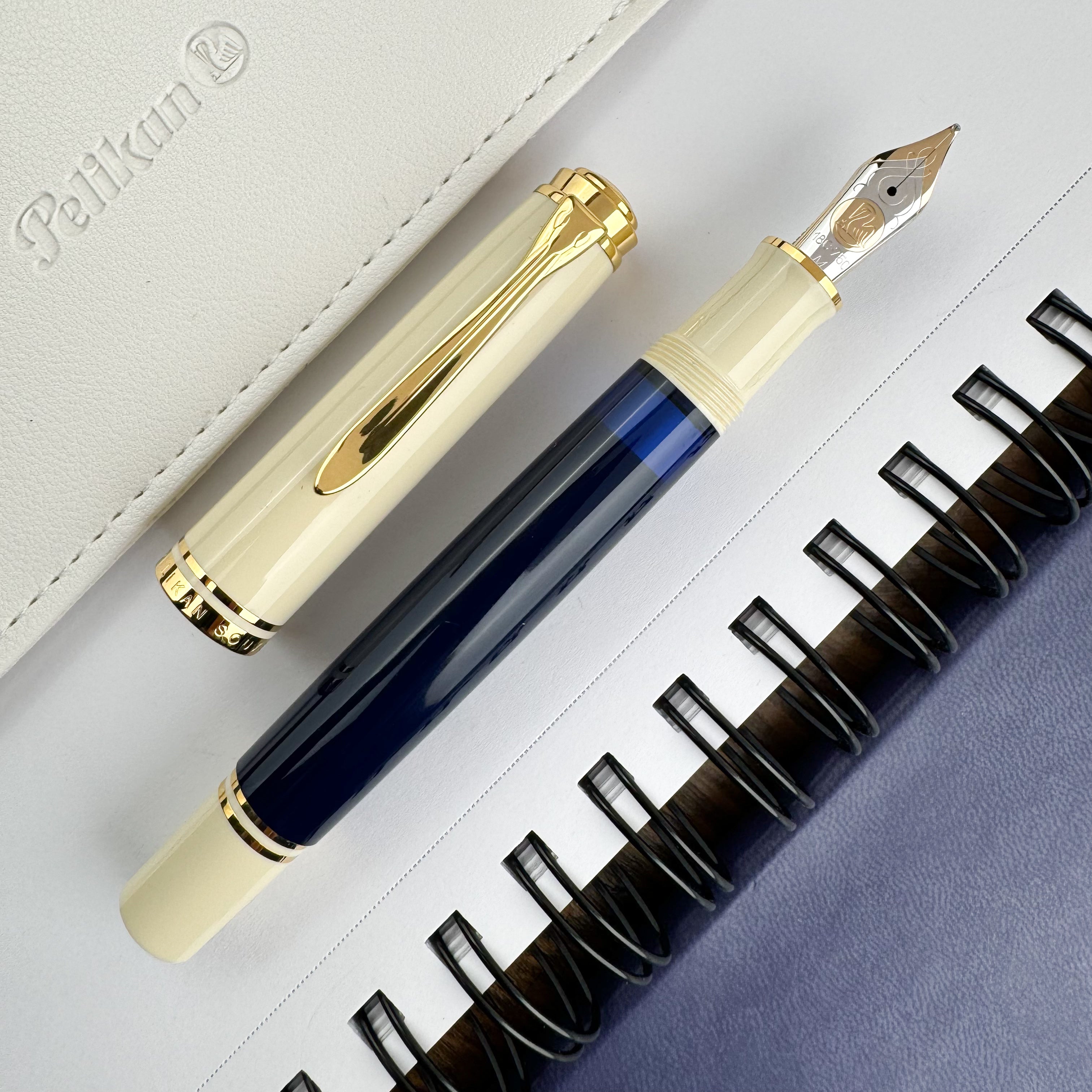 Pelikan Souveran M800 Fountain Pen - Cream Blue (Special