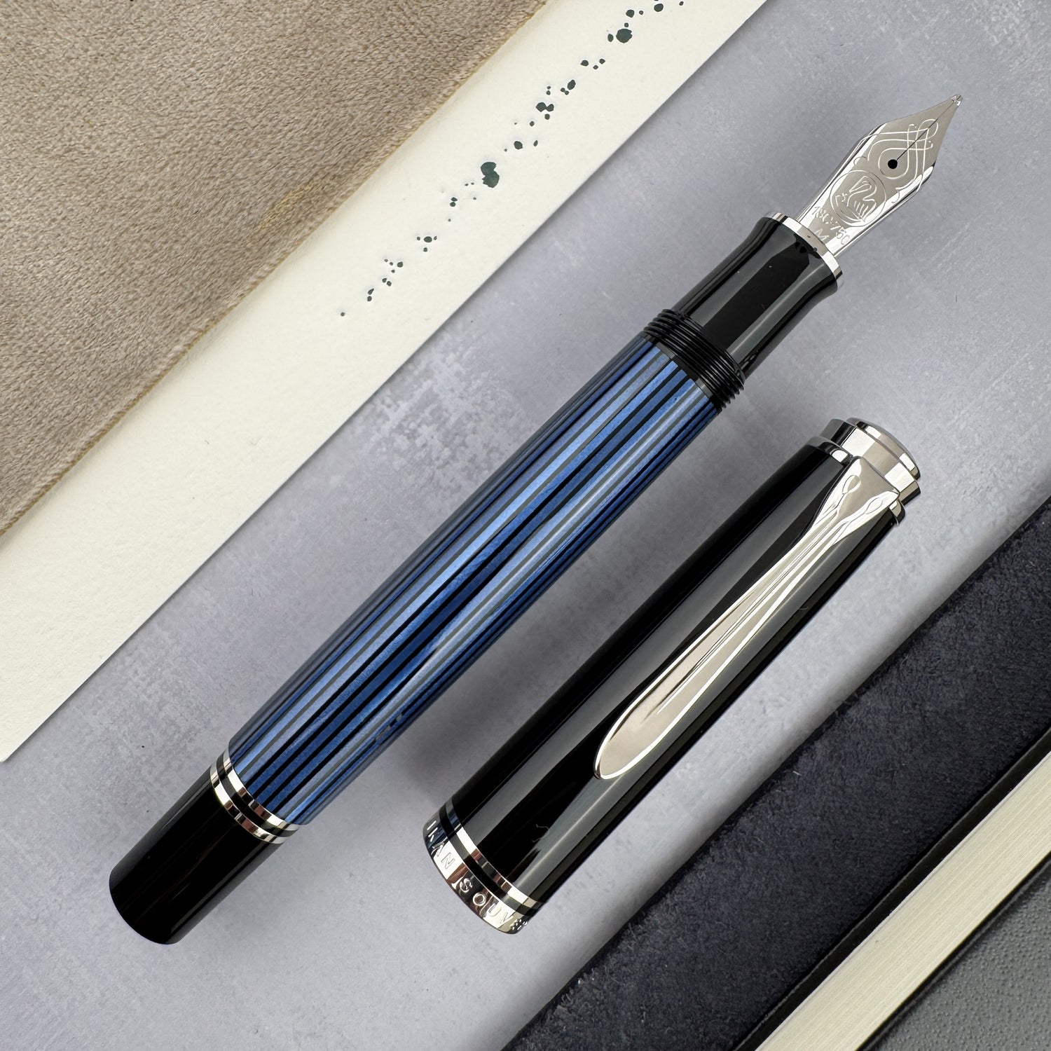 Pelikan Souveran M805 Fountain Pen - Black Blue