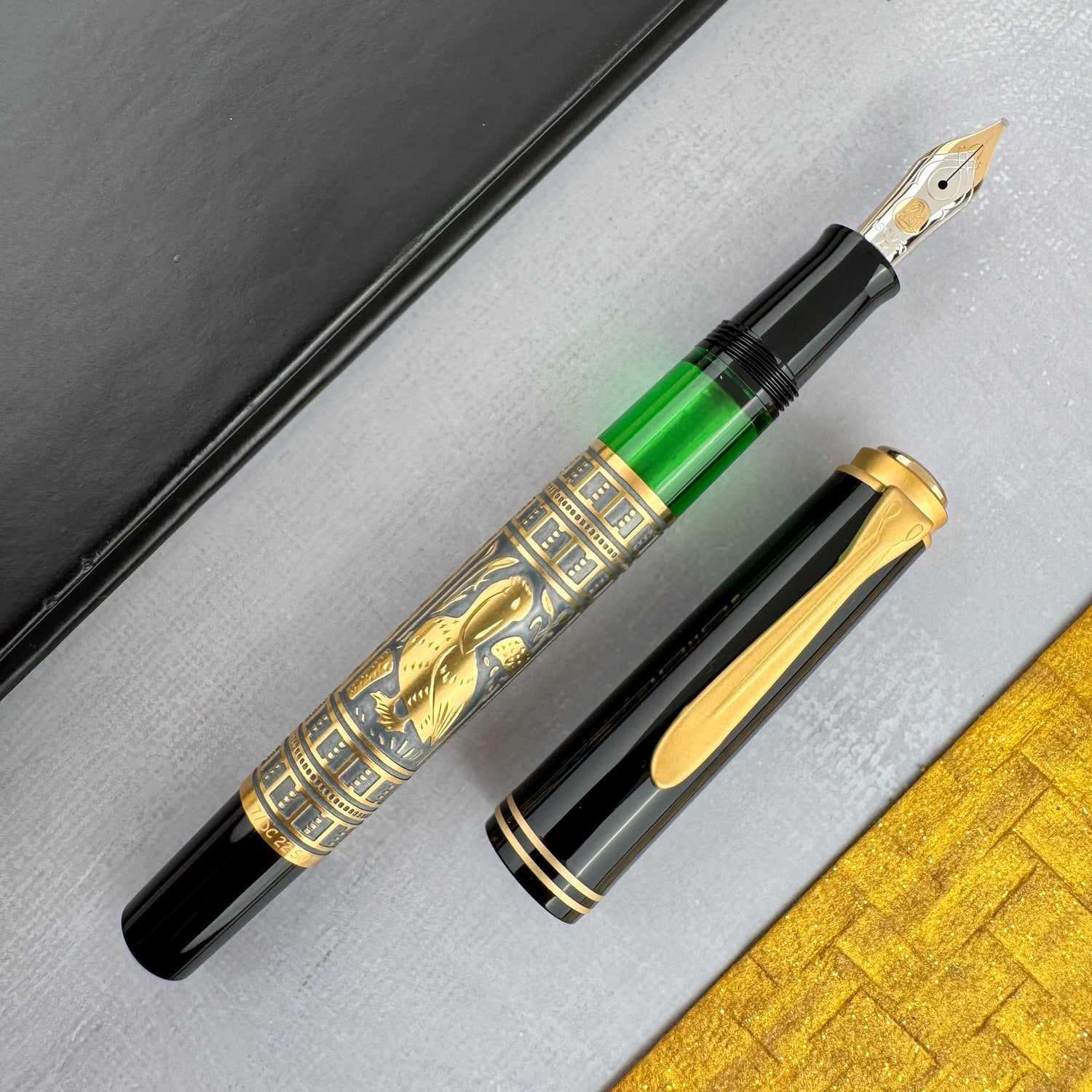 Pelikan Toledo M700 Fountain Pen - Black w/Gold (Special Edition)