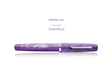 Penlux Concerto Amethyst fountain pen capped, side view