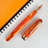 Penlux Masterpiece Delgado Fountain Pen - Tangerine