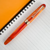 Penlux Masterpiece Delgado Fountain Pen - Tangerine
