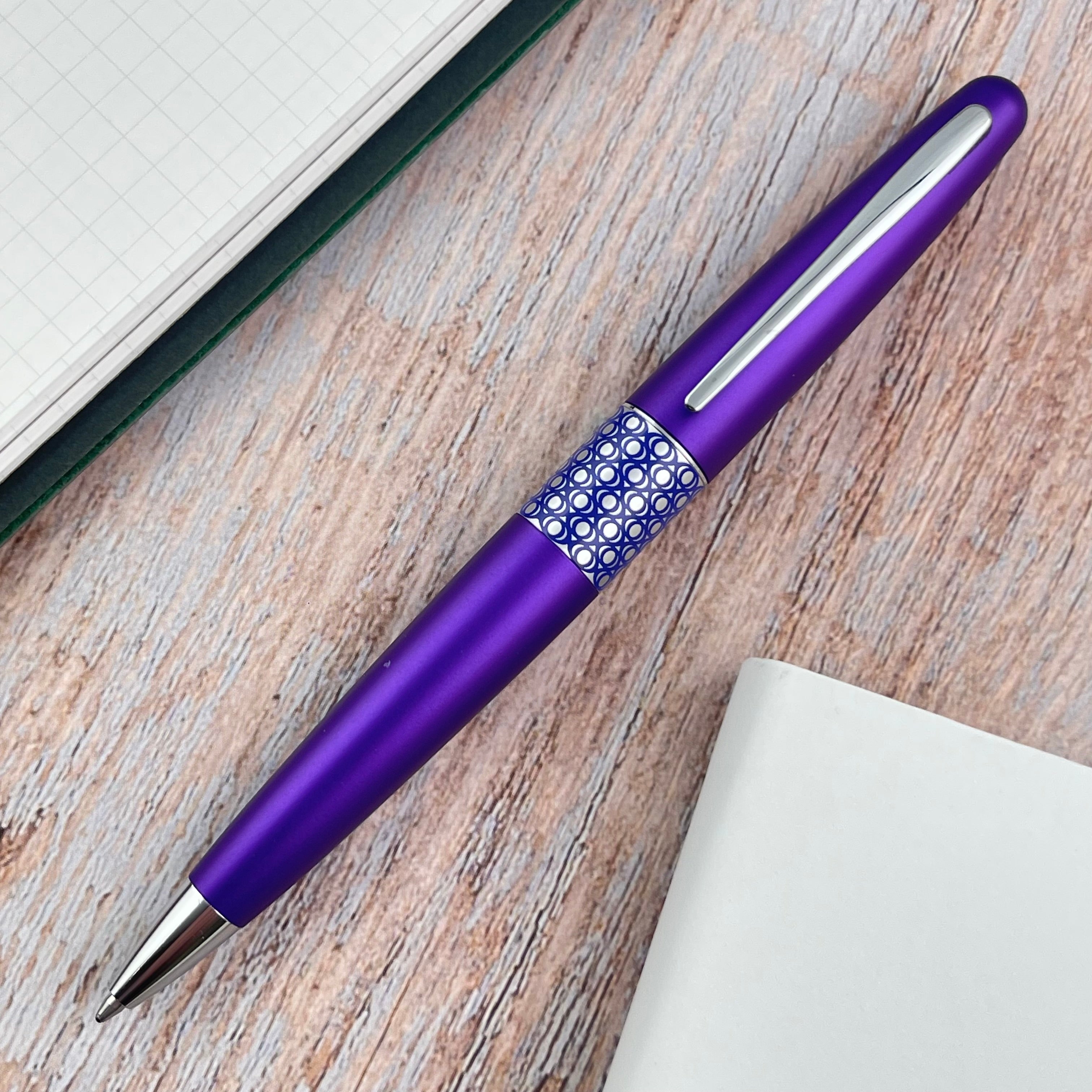 PILOT パープル ボールペン 本体 Pilot Metropolitan Ballpoint Pen - Purple – Atlas Stationers