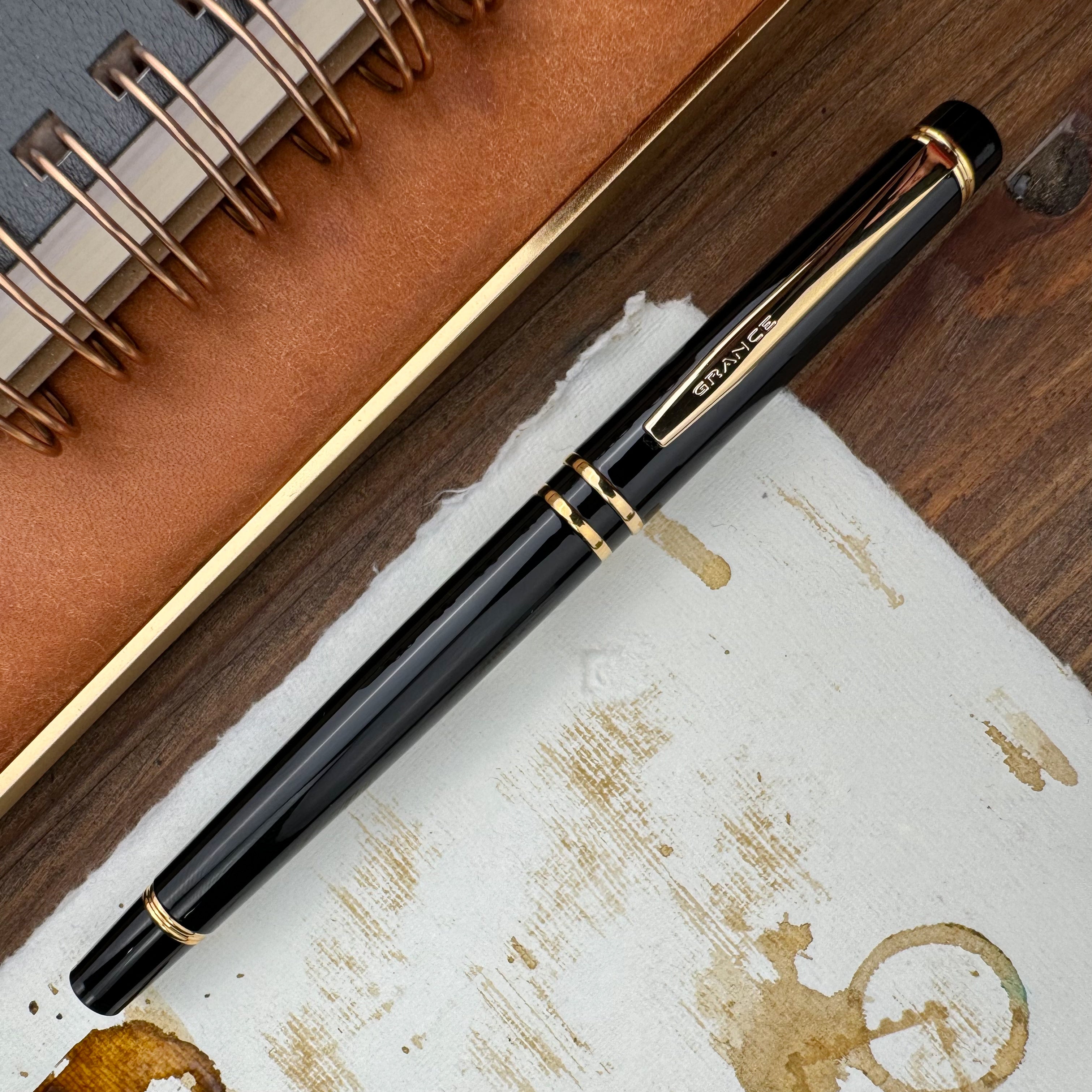 Pilot Grance Fountain Pen - Black – Atlas Stationers