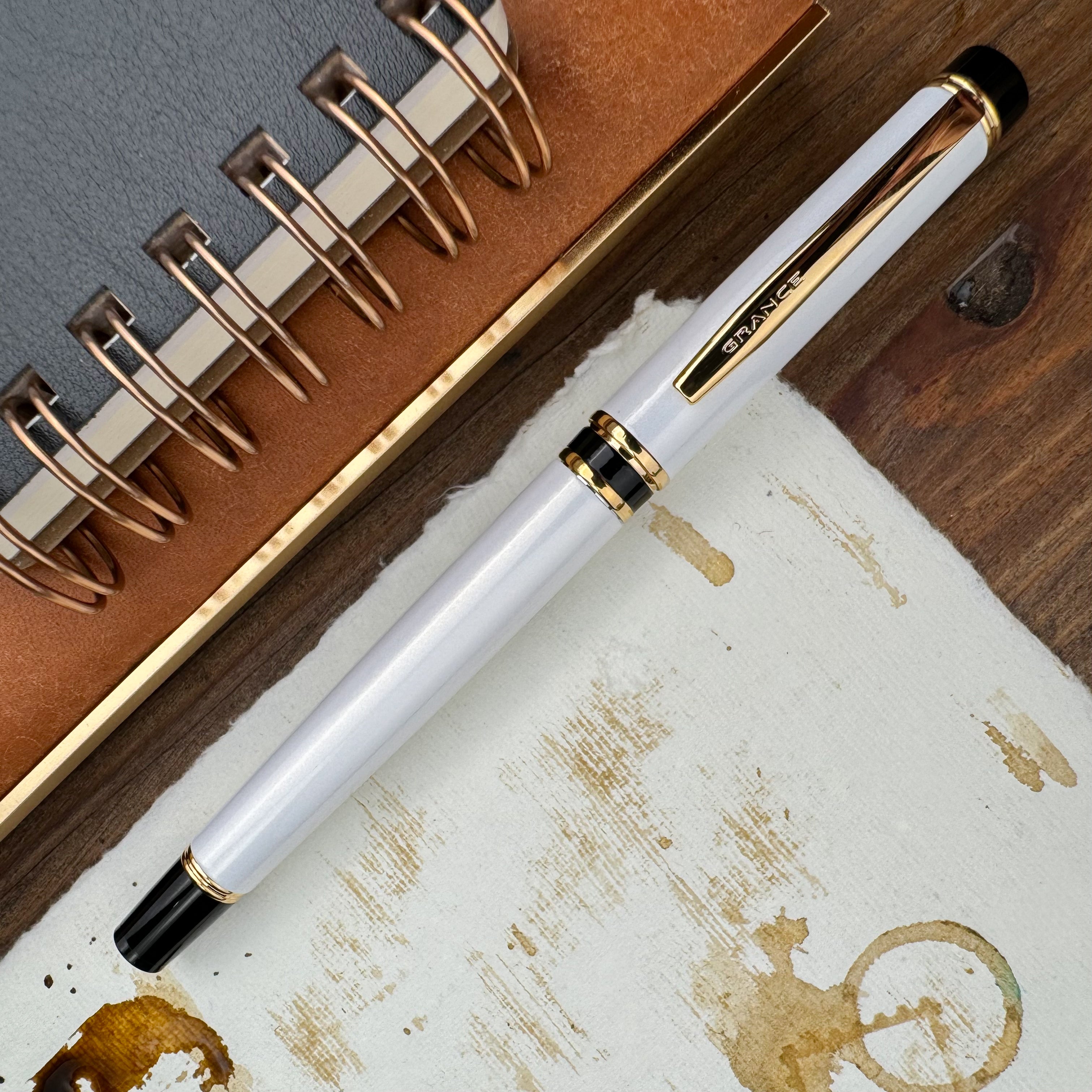 Pilot Grance Fountain Pen - White – Atlas Stationers
