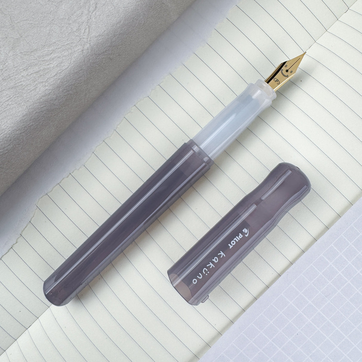 Pilot Kakuno Fountain Pen - Nimbus Gray
