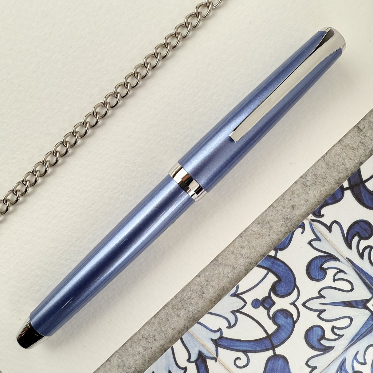 Pilot Metal Falcon Fountain Pen - Sapphire