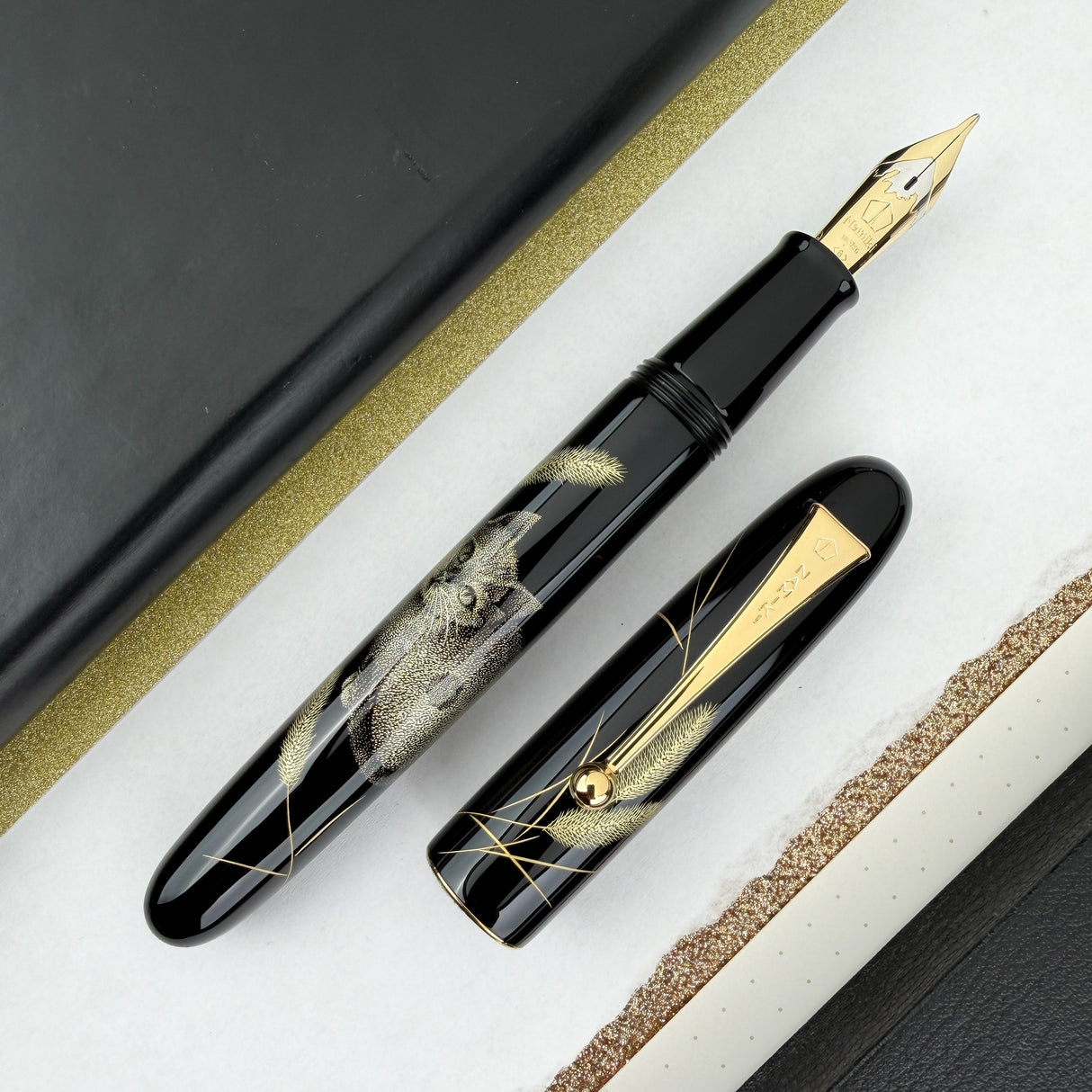 Namiki Chinkin Fountain Pen - Cat