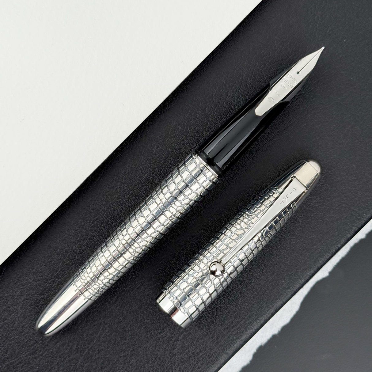 Pilot Sterling Silver Fountain Pen - Silvern Ishidatami