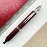 Pilot Vanishing Point Birchwood Fountain Pen - Red