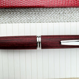 Pilot Vanishing Point Birchwood Fountain Pen - Red