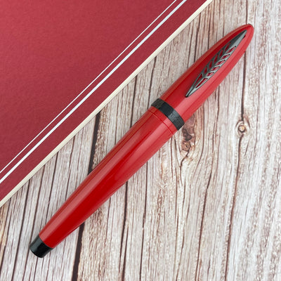 Pineider Modern Times Rollerball Pen - Racing Red