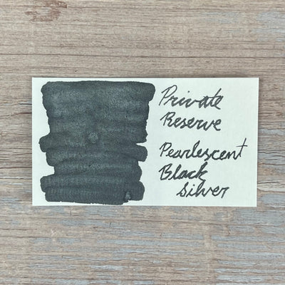 Private Reserve Pearlescent Black-Silver - 60ML Bottled Ink