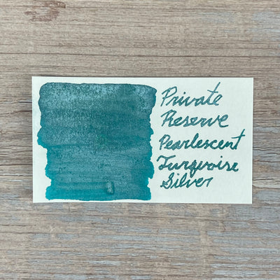 Private Reserve Pearlescent Turquoise-Silver - 60ML Bottled Ink