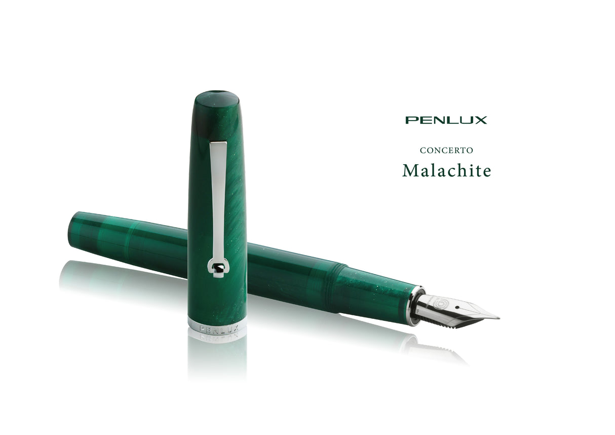 Penlux Concerto Fountain Pen - Malachite (Special Edition)