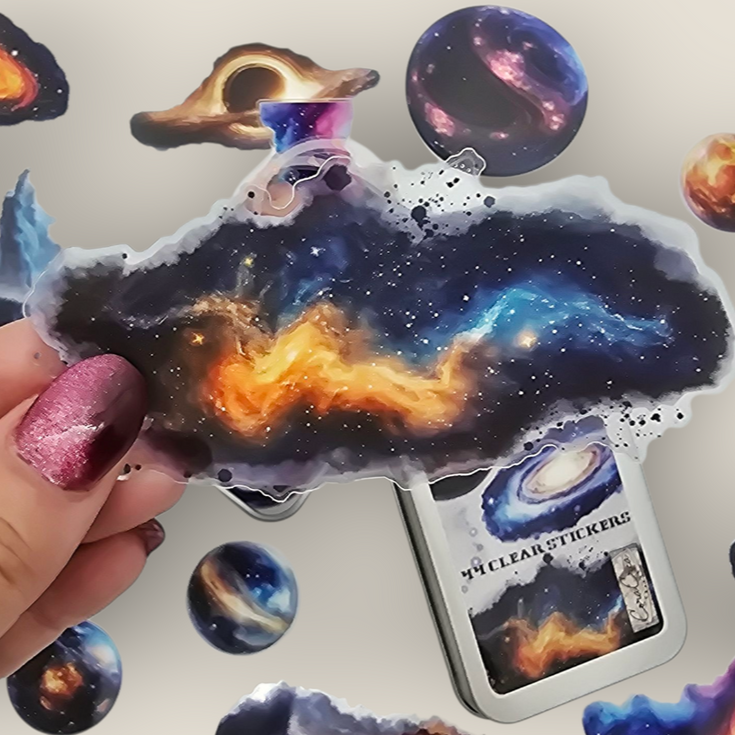 CoraCreaCrafts Sticker Box - Outer Space