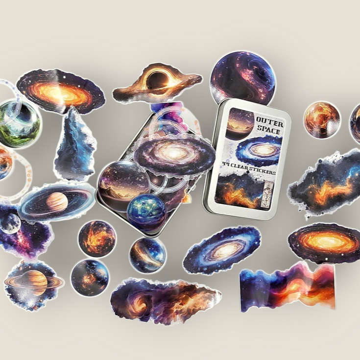 CoraCreaCrafts Sticker Box - Outer Space