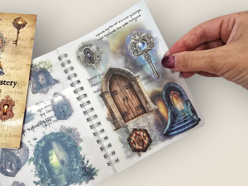 CoraCreaCrafts Lock & Keys Sticker Book