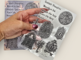 CoraCreaCrafts Lock & Key Clear Stamps