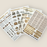 CoraCreaCrafts Travel Basic Stickers